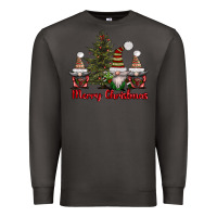 Smoke merry christmas with gnomes Premium Sweatshirt - AdoDesignShop