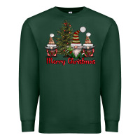 Sports Green merry christmas with gnomes Premium Sweatshirt - AdoDesignShop