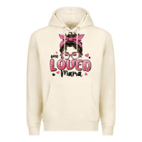 Tofu one loved mama messy bun Premium Hoodie - MaliasSmallBusiness