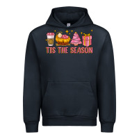 Navy tis the season Urban Hoodie - MaliasSmallBusiness