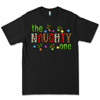 Black The Naughty One Christmas Premium Tee - Artiststas
