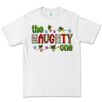 White The Naughty One Christmas Premium Tee - Artiststas