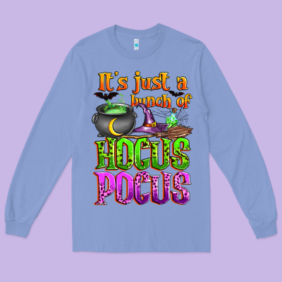 It's Just A Bunch Of Hocus Pocus Long Sleeve Tee Designed By Zillion Design Studio