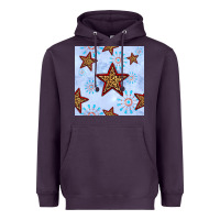 Plum 4th of july leopard star seamless pattern Heavyweight Hoodie - BundleAndBundleShop