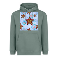 Sage 4th of july leopard star seamless pattern Heavyweight Hoodie - BundleAndBundleShop