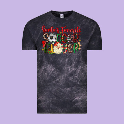 Vintage Tee santas favorite soccer player