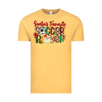 Vintage Mustard santas favorite soccer player Vintage Tee - MaliasSmallBusiness