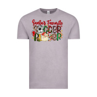 Vintage Zinc santas favorite soccer player Vintage Tee - MaliasSmallBusiness