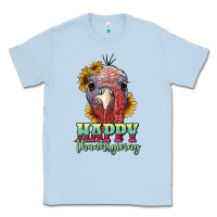 Dusty Blue happy thanksgiving turkey Classic Tee - RanaPortraitStore
