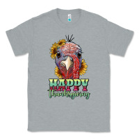 Heather Grey happy thanksgiving turkey Classic Tee - RanaPortraitStore