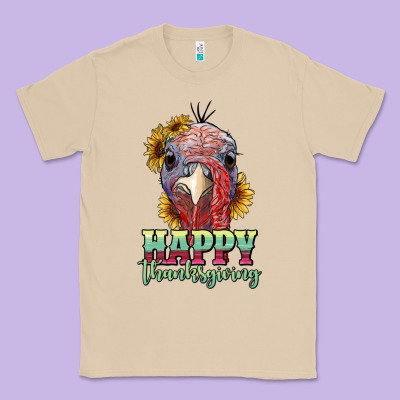 Happy Thanksgiving Turkey Classic Tee Designed By Ranaportraitstore