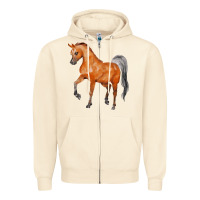 Sandshell horse Zipper Hoodie - FaDigitalArtStudio