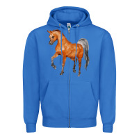 True Royal horse Zipper Hoodie - FaDigitalArtStudio