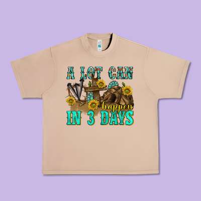 Urban Heavy Tee a lot can happen in 3 days western