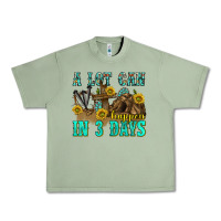 Oil Green a lot can happen in 3 days western Urban Heavy Tee - texasbilliewilder