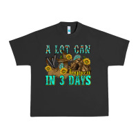 Pigment Black a lot can happen in 3 days western Urban Heavy Tee - texasbilliewilder