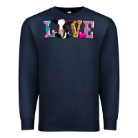 Navy love with cow Premium Sweatshirt - AdoDesignShop