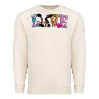 Sandshell love with cow Premium Sweatshirt - AdoDesignShop
