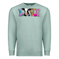Seafoam love with cow Premium Sweatshirt - AdoDesignShop