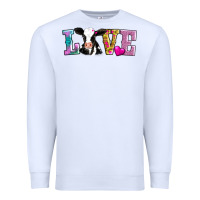 White love with cow Premium Sweatshirt - AdoDesignShop