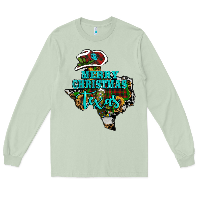 Merry Christmas Texas Long Sleeve Tee by RanaPortraitStore | Teevron