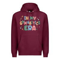Burgundy in my gymnastics era Premium Hoodie - MaliasSmallBusiness