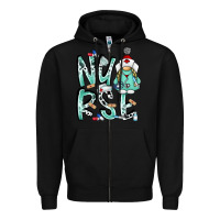 Black nurse Zipper Hoodie - RacoonDesign
