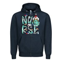 Navy nurse Zipper Hoodie - RacoonDesign