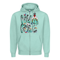 Seafoam nurse Zipper Hoodie - RacoonDesign