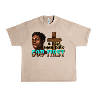 French Oak a wise man puts god first Urban Heavy Tee - texasbilliewilder