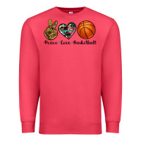 Cardinal peace love basketball Premium Sweatshirt - Artiststas