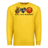 Lemon peace love basketball Premium Sweatshirt - Artiststas