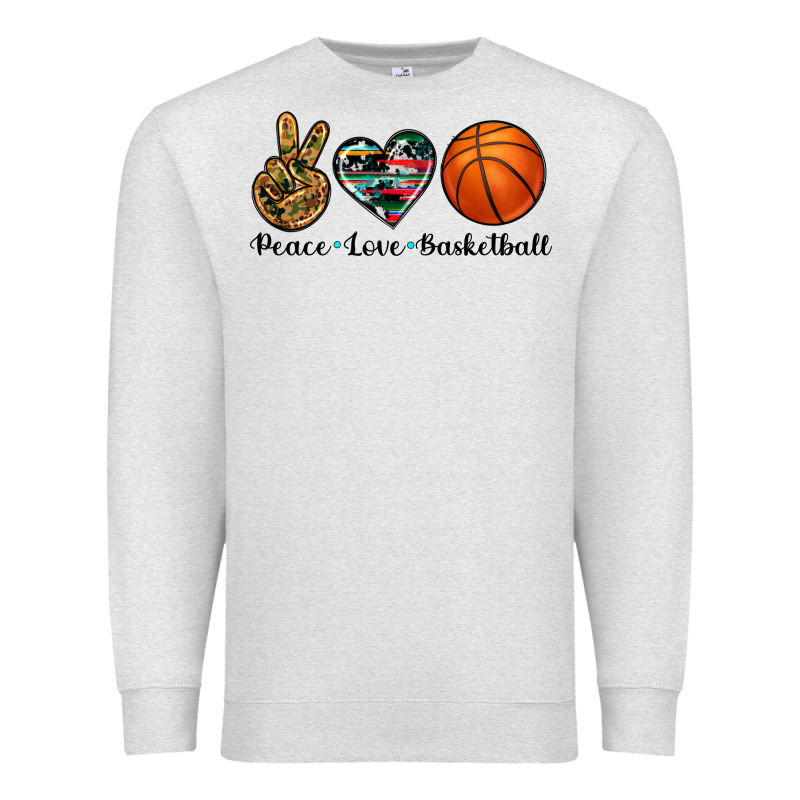 Peace Love Basketball Premium Sweatshirt by Artiststas | Teevron