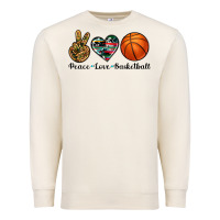 Sandshell peace love basketball Premium Sweatshirt - Artiststas