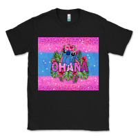 Black ohana stitch Classic Tee - Zillion Design Studio