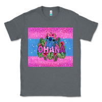 Charcoal Heather ohana stitch Classic Tee - Zillion Design Studio