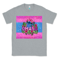 Heather Grey ohana stitch Classic Tee - Zillion Design Studio