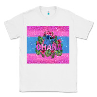 White ohana stitch Classic Tee - Zillion Design Studio