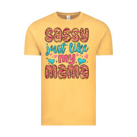 Vintage Mustard sassy just like my mama Vintage Tee - MaliasSmallBusiness