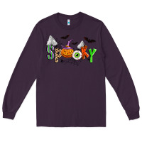 Plum halloween spooky Long Sleeve Tee - Zillion Design Studio