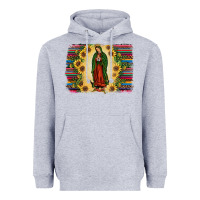 Heather Grey serape our lady of guadalupe2 Heavyweight Hoodie - JahusDesignShop