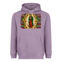 Lavender serape our lady of guadalupe2 Heavyweight Hoodie - JahusDesignShop