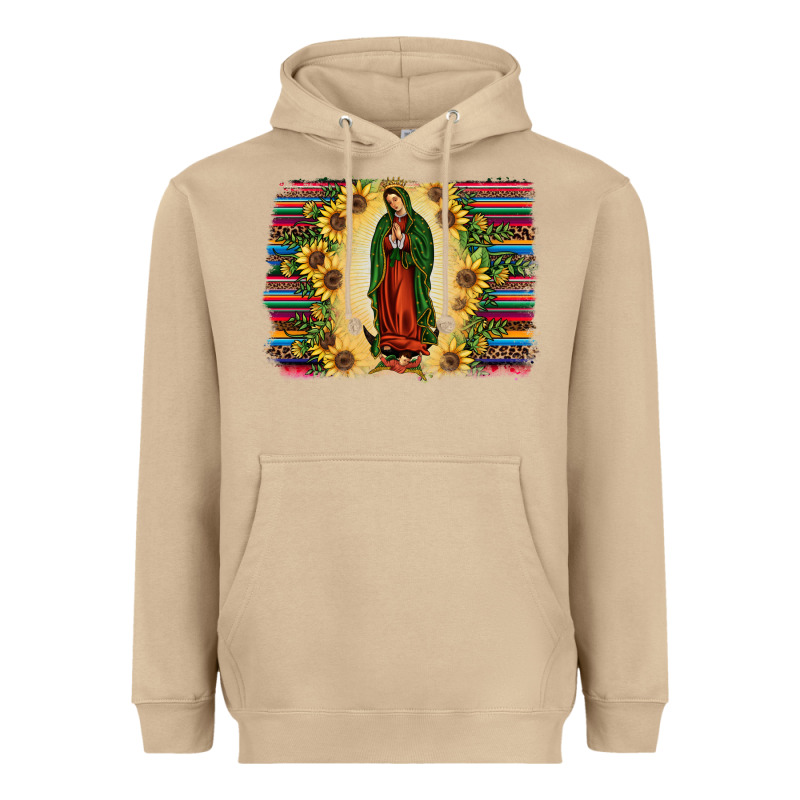 Serape Our Lady Of Guadalupe2 Heavyweight Hoodie by JahusDesignShop | Teevron