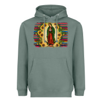 Sage serape our lady of guadalupe2 Heavyweight Hoodie - JahusDesignShop