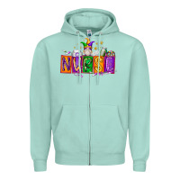 Seafoam nurse mardi gras Zipper Hoodie - RacoonDesign