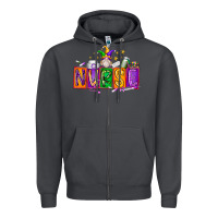 Smoke nurse mardi gras Zipper Hoodie - RacoonDesign