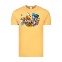 Vintage Mustard nails Vintage Tee - BarkalooDesign