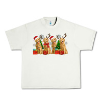 Pistachio golden dogs with christmas Urban Heavy Tee - Zillion Design Studio
