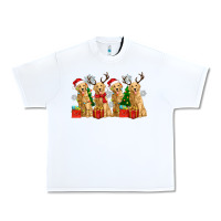 White golden dogs with christmas Urban Heavy Tee - Zillion Design Studio