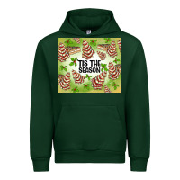 Forest Green tis the season christmas tree cake Urban Hoodie - MaliasSmallBusiness